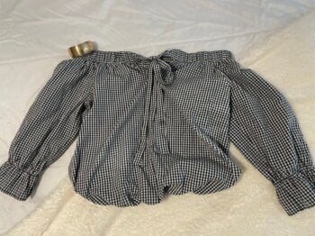 Blusa de cuadritos talla chica